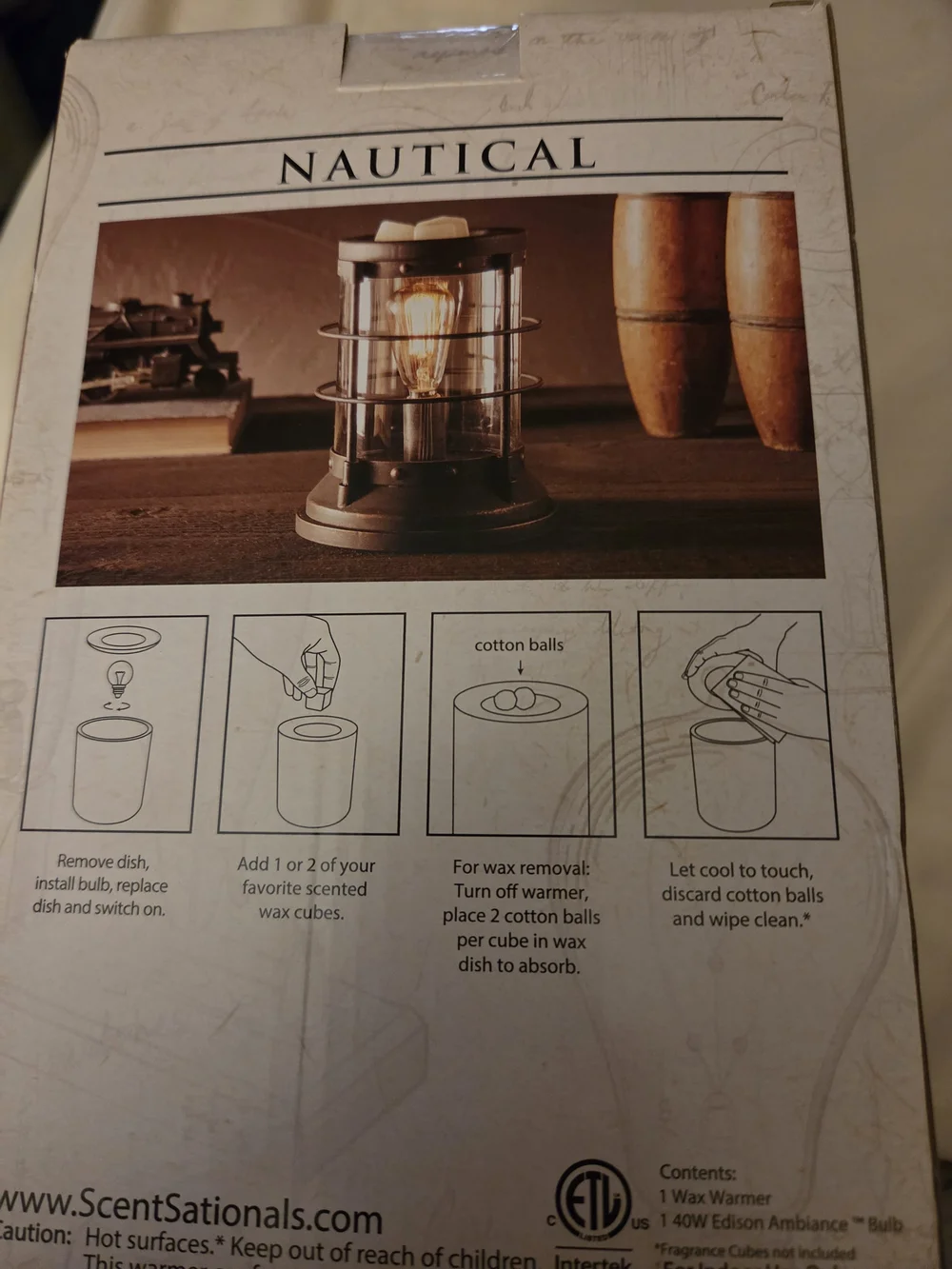 Nautical Table Lantern - Black